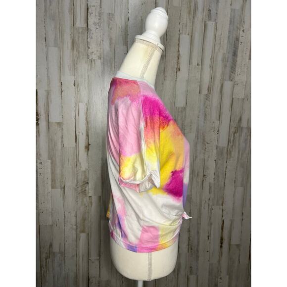 Champion Women's Tie-Dye T-Shirt Multicolor Size Small Casual Crew Neck - Picture 3 of 9